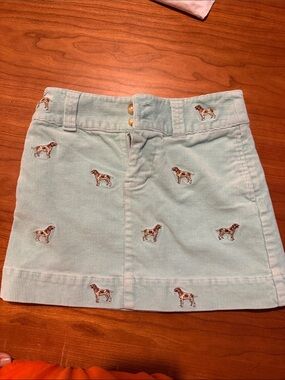 Ralph Lauren corduroy skirt dogs size 6x little girls